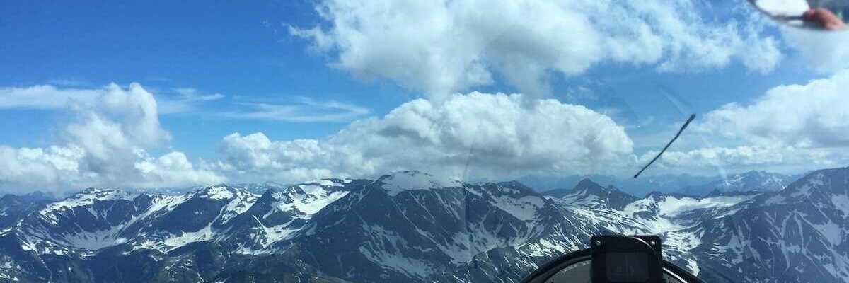 Flugwegposition um 14:08:08: Aufgenommen in der Nähe von Gemeinde Bad Hofgastein, 5630 Bad Hofgastein, Österreich in 3034 Meter